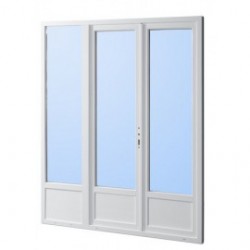 Porte fenêtre en PVC 3 vantaux